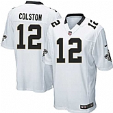 Nike Men & Women & Youth Saints #12 Colston White Team Color Game Jersey,baseball caps,new era cap wholesale,wholesale hats